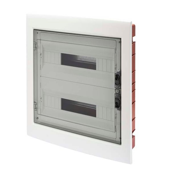 DISTRIBUTION BOARD WITH SMOKED TRANSPARENT DOOR (18X2) 36 MODULES IP40 image 1