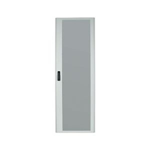 Glass door, for HxW=2060x600mm, Clip-down handle, white image 2