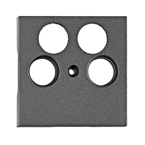 TV cover for HSBK, antenna box, 4-hole, anthracite image 1