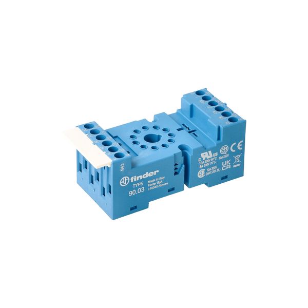 Screw socket blue for rail 35mm., 60.13 mod.99.02 (90.03) image 4