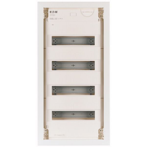 Compact distribution board-flush mounting, 4-rows, super-slim sheet steel door image 2