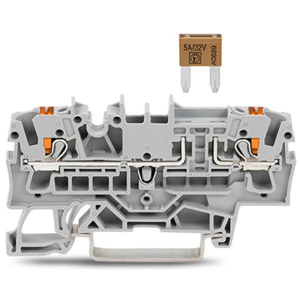 2202-1681 2-conductor fuse terminal block; for mini-automotive blade-style fuses; per DIN 7258-3f, ISO 8820-3 image 3