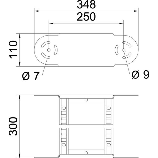 LGBE 1130 FS Adjustable bend element for cable ladder 110x300 image 2