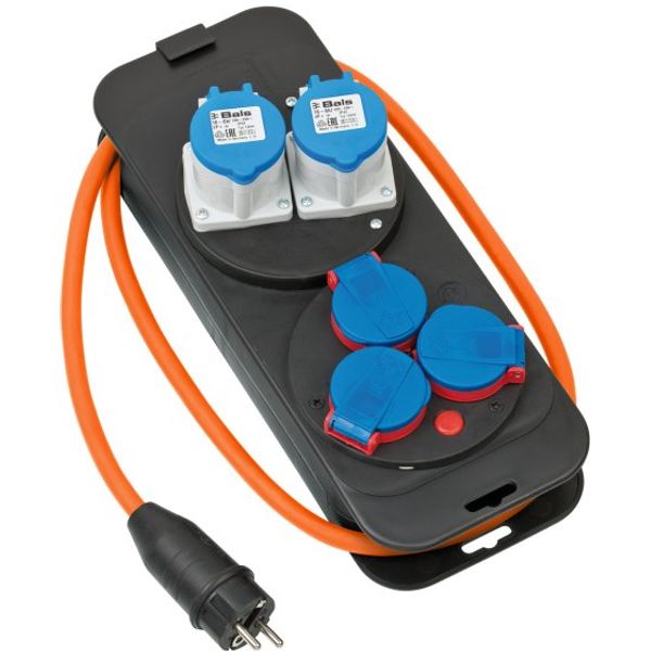 Camping Energy station 2xCEE230V/16A, 3x230V 1,5m H07RN-F3G2.5 with earthed socket image 1