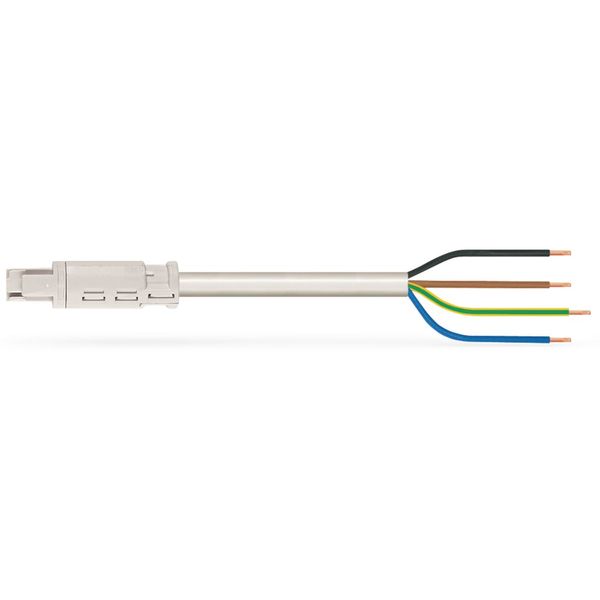 pre-assembled connecting cable;Eca;Socket/open-ended;white image 2