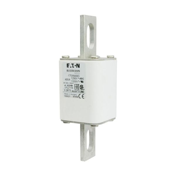 Fuse-link, high speed, 400 A, AC 1250 V, size 1, 53 x 69 x 160 mm, aR, IEC, UL image 7