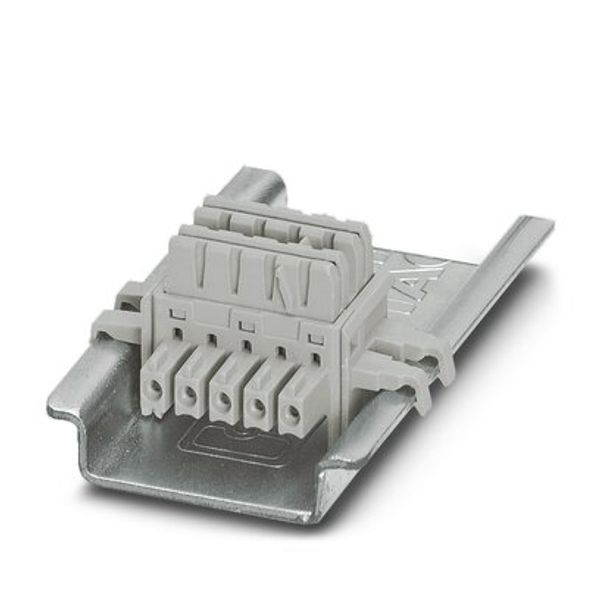 ME 6,2 TBUS-2 1,5/5-ST-3,81 GY - DIN rail bus connectors image 1