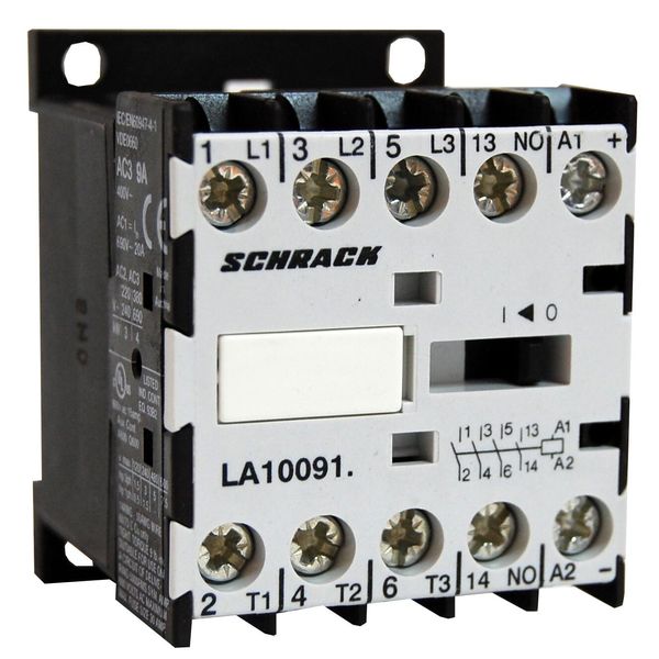 Mini Contactor 3NO+1NC, 20A, 24VDC image 1