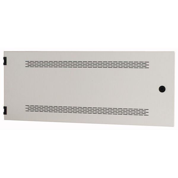 Section wide door, ventilated, HxW=325x800mm, IP31, grey image 1