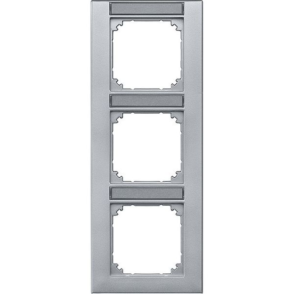 M-PLAN frame, can be labeled 3 times, vertical installation, aluminum image 1