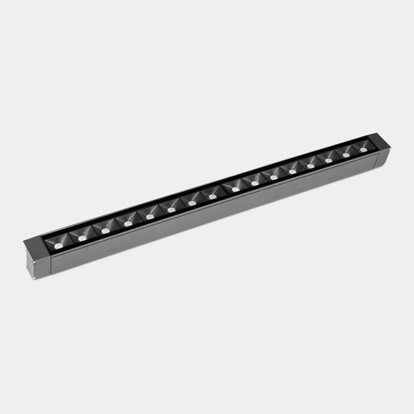 Lineal lighting system IP65 Cube Pro Linear Efficiency 1000mm Surface LED 88.4W LED warm-white 3000K DALI/PUSH Urban grey 8628lm image 1