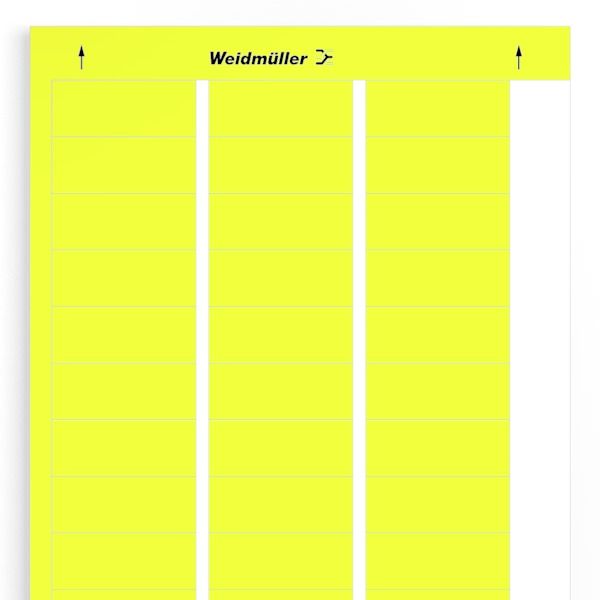 Device marking, Self-adhesive, 56 mm, Polyester, PVC-free, yellow image 1