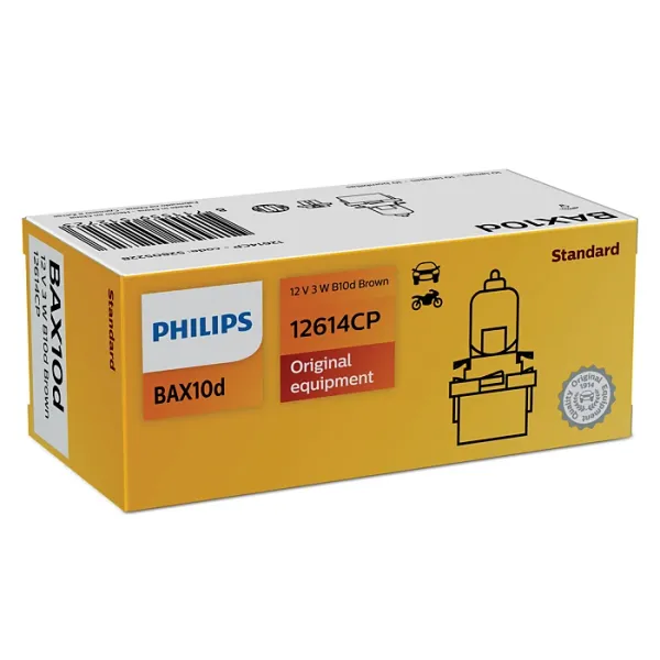 12614CP PHILIPS B10D brown halogen image 1