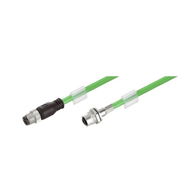 PROFINET Cable (assembled), M12 D-code – flange, M12 D-code – pin stra image 2
