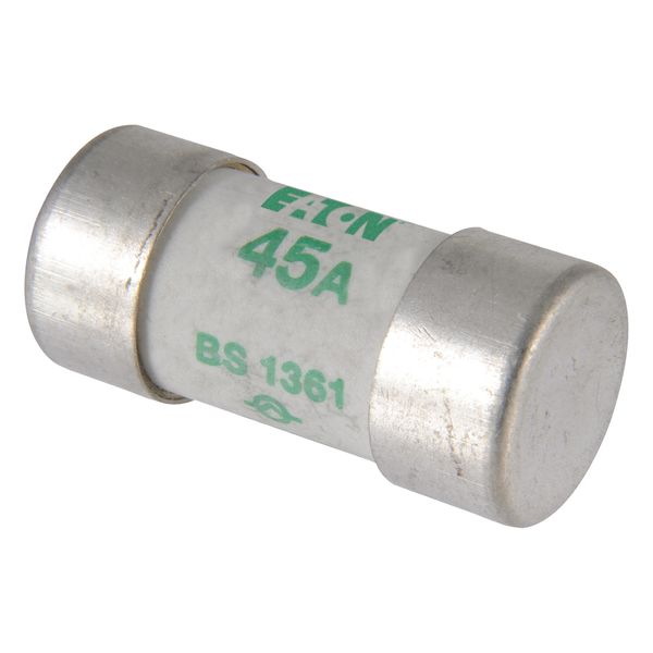 Fuse-link, low voltage, 45 A, AC 240 V, BS1361, 17 x 35 mm, BS image 15