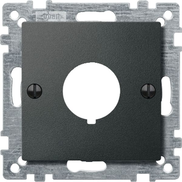 Central plate for command devices, anthracite, System M image 3