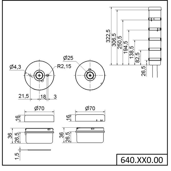 Terminal element RM 12-230VAC/DC BK image 4