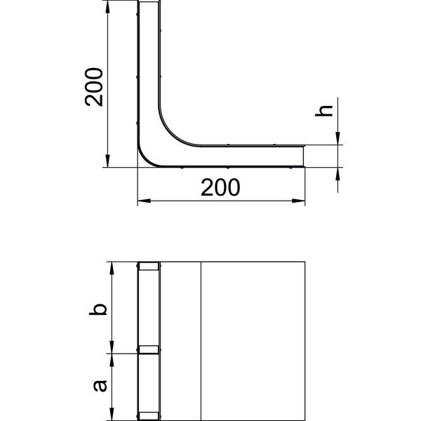 KV2 19028 Vertical bend 2 compartments for EÜK image 2