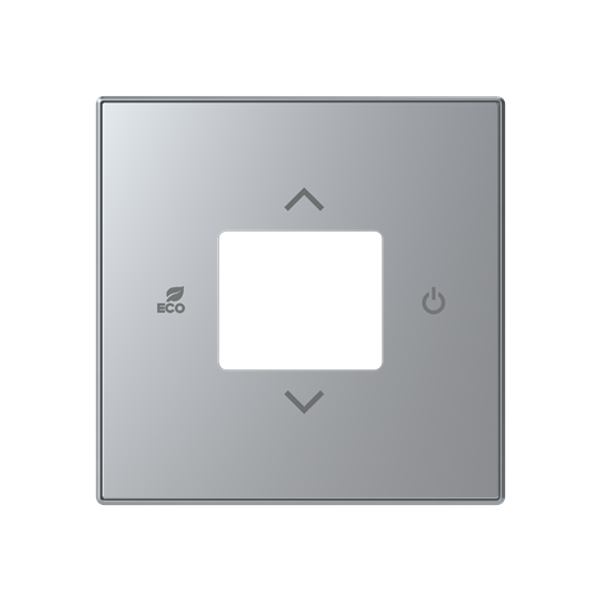 CP-RTC-85PL Cover plate - free@home / KNX RTC - Silver for Thermostat Central cover plate Silver - Sky Niessen image 1