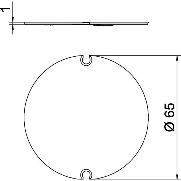 ZH 60-ID Inner fitting cover for cavity wall device box ¨65mm image 2