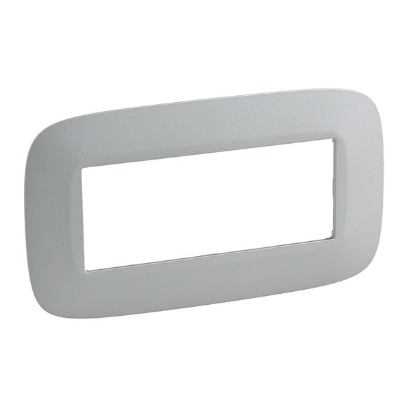 Plate Valena Allure - 5-module open plate - aluminium image 1