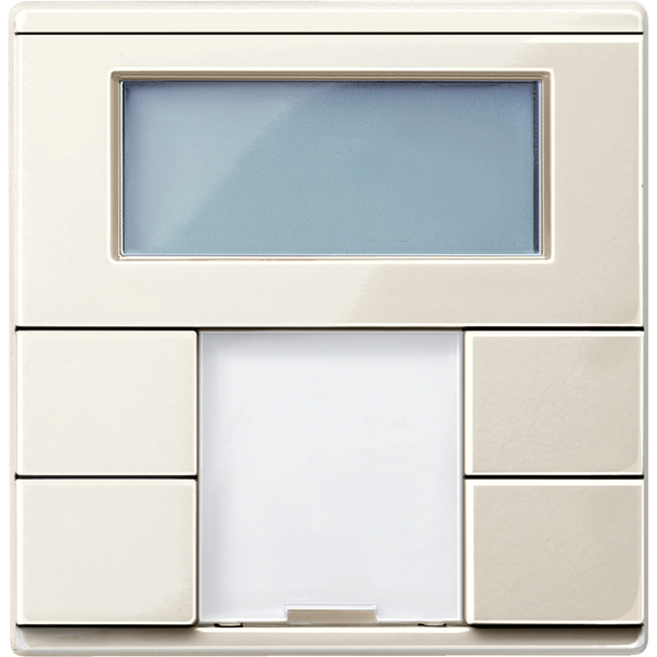 Thermostat with display, KNX, room, white, glossy, System M image 4