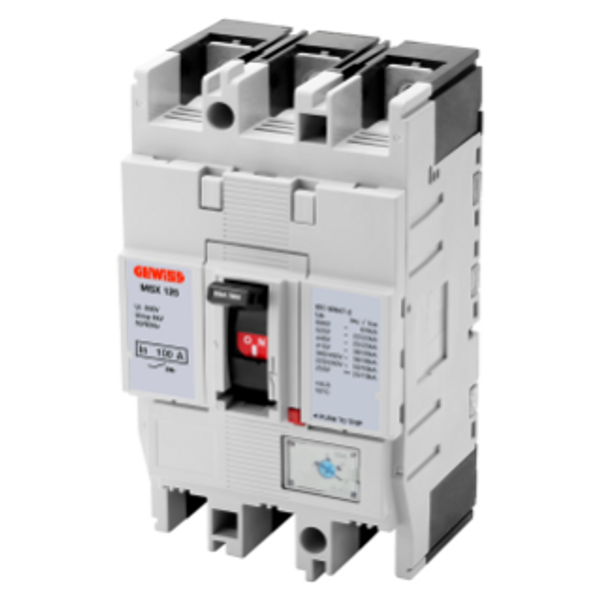 MSX 125 -MOULDED CASE CIRCUIT BREAKER - ADJUSTABLE  MAGNETIC  FOR MOTOR PROTECTION- 36KA 3P 63A 690V image 1