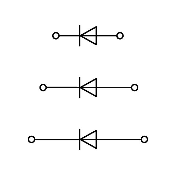 Component terminal block triple-deck with 3 diodes 1N4007 gray image 3