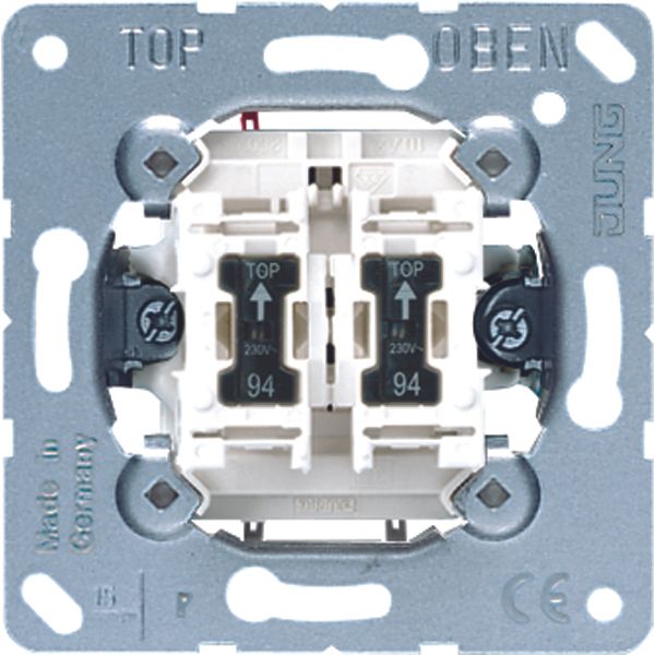 2-gang switch insert 1-pole, 1-way 505U5 image 2