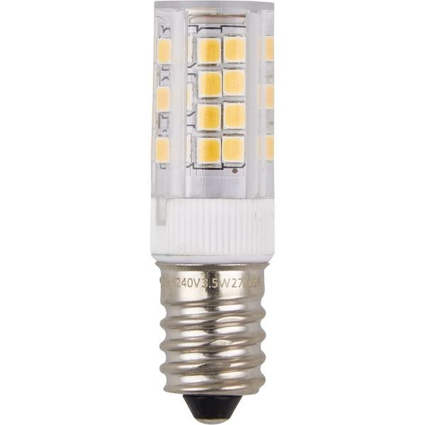 LED E14 Tube T17x53 230V 330Lm 3.5W 827 AC Clear Triac-Dim image 1