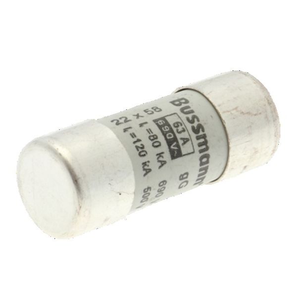 Fuse-link, LV, 63 A, AC 690 V, 22 x 58 mm, gL/gG, IEC, with striker image 3