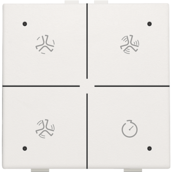 Ventilation control with LED for Niko Home Control, white image 1