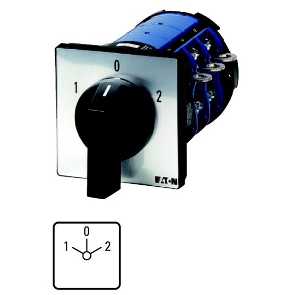 Changeoverswitches, T8, 315 A, flush mounting, 3 contact unit(s), Contacts: 9, 60 °, maintained, With 0 (Off) position, 1-0-2, Design number 8212 image 1