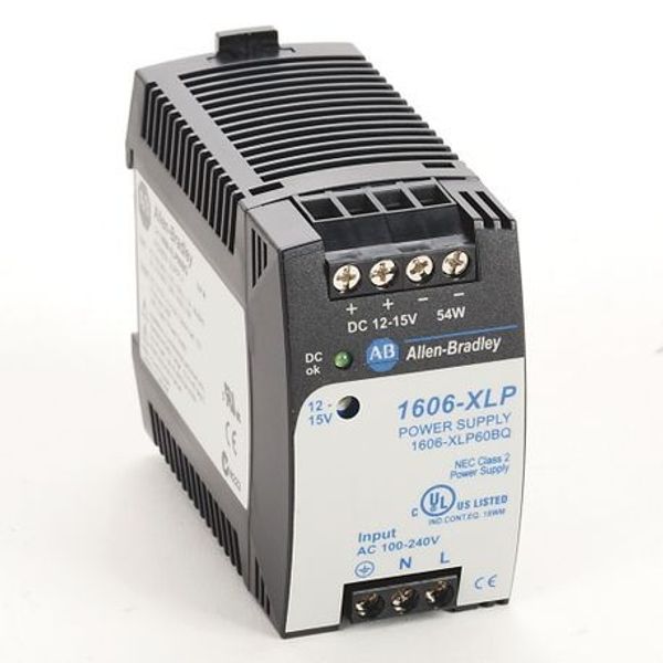 Allen-Bradley, 1606-XLP60BQ, Compact Power Supply, 12-15V DC, 120/240V AC / 85-375V DC Input Voltage image 1