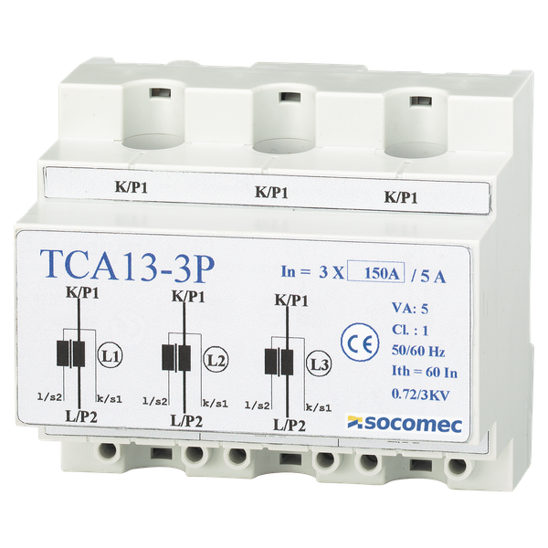 Cable-through CT TCA 13-3P 3x125A/5A Class 1 2,5VA image 2