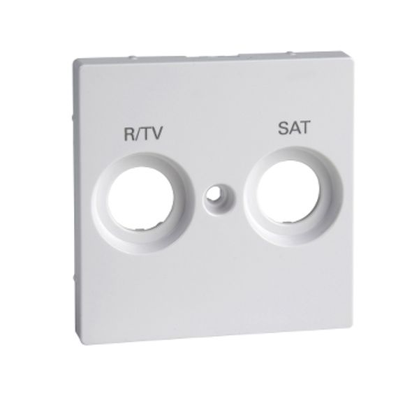 Cen.pl. marked R/TV+SAT f. antenna sock.-out., active white, glossy, System M image 2
