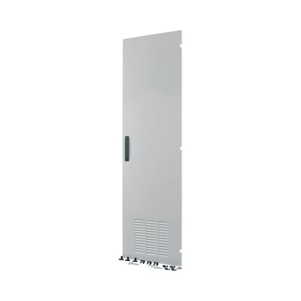 Cable connection area door, ventilated, for HxW = 2000 x 550 mm, IP42, grey image 2