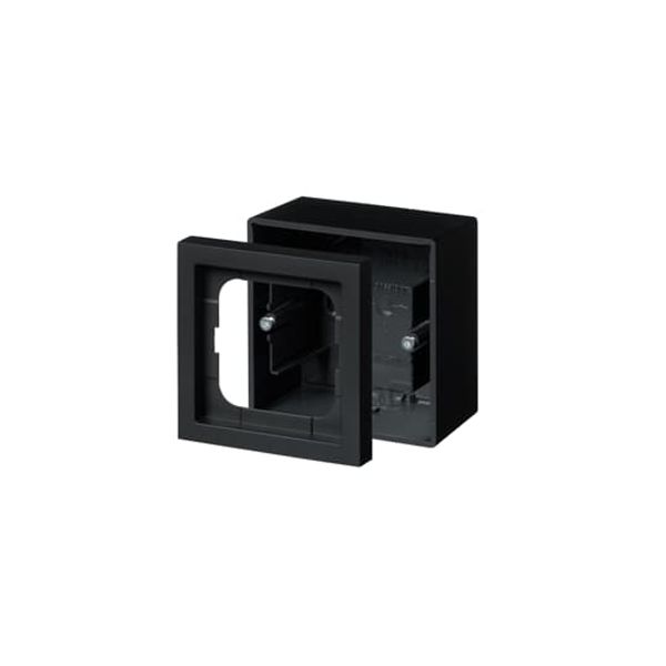 1721S80-885 Surface mounting box 1 gang Black - Impressivo image 1