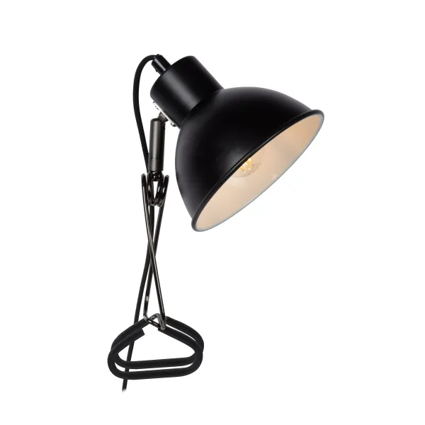 Lucide MOYS - Clamp lamp - 1xE27 - Black image 1