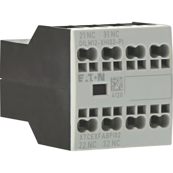Auxiliary contact module, 2 pole, Ith= 16 A, 2 NC, Front fixing, Push in terminals, DILA, DILM7 - DILM15 image 14
