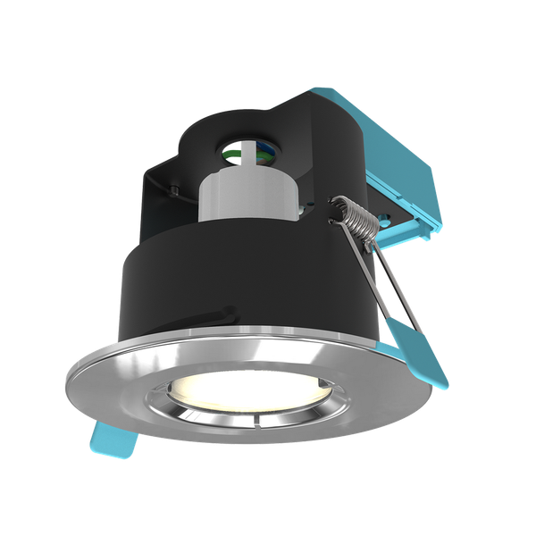 Edge GU10 IP65 Fire Rated Downlight Satin Chrome image 4