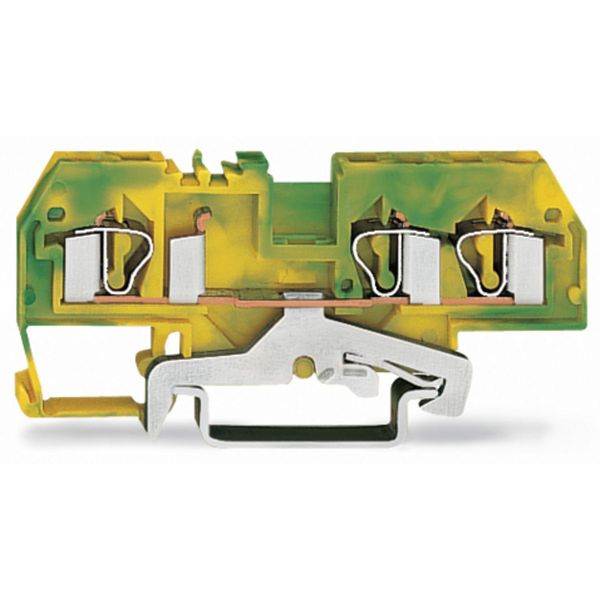 3-conductor ground terminal block 4 mm² center marking green-yellow image 3