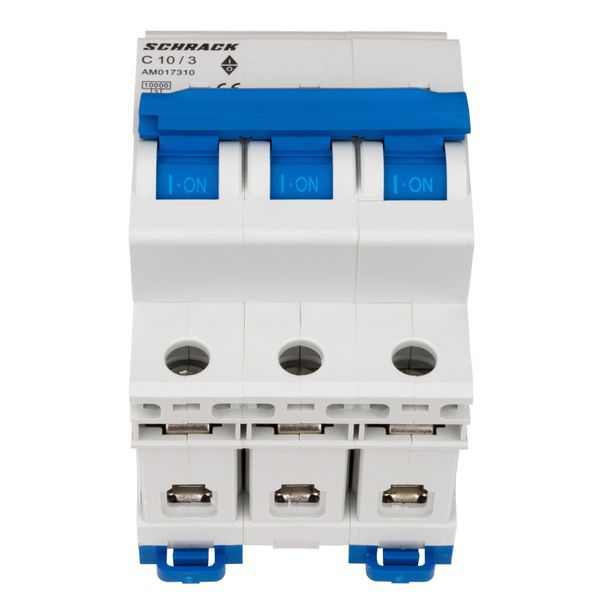 Miniature Circuit Breaker (MCB) AMPARO 10kA, C 10A, 3-pole image 1