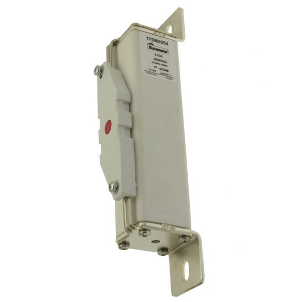 Fuse-link, high speed, 100 A, DC 2000 V, 39 x 66 x 216 mm, aR, IEC, with indicator image 3