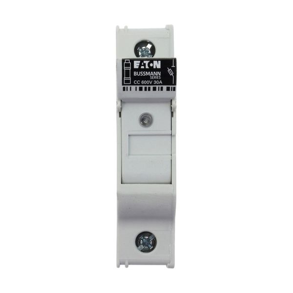 Fuse-holder, LV, 30 A, AC 600 V, 10 x 38 mm, CC, 1P, UL, indicating, DIN rail mount image 13