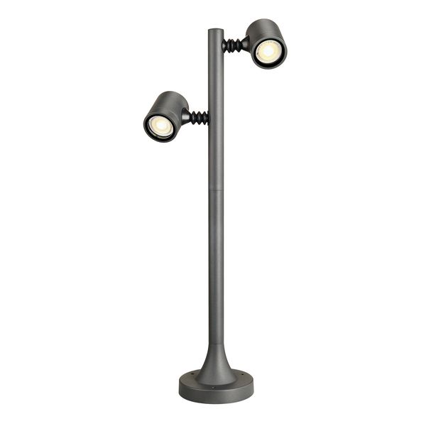 NEW MYRA 2 lamp head, GU10, max. 2x4W, IP44, anthracite image 3