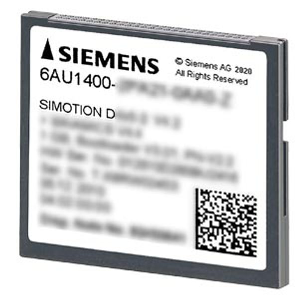 SIMOTION drive-based 2 GB CompactFlash card D410-2; SINAMICS drive runtime software V5.x and SIMOTION Kernel for SIMOTION D410-2; .... 6AU1400-1QA20-0AA0-Z image 1