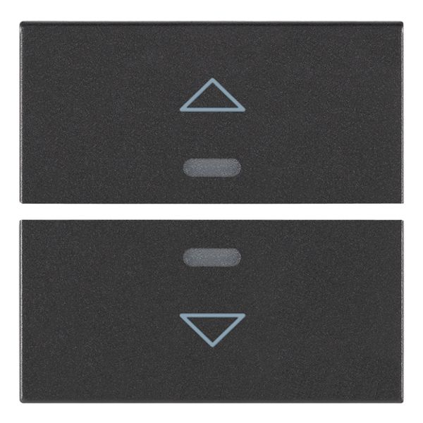 Two half-buttons 2M arrow symbol grey image 1
