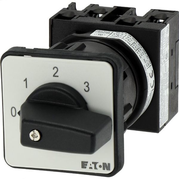 Step switches, T0, 20 A, centre mounting, 2 contact unit(s), Contacts: 3, 45 °, maintained, With 0 (Off) position, 0-3, Design number 8241 image 4