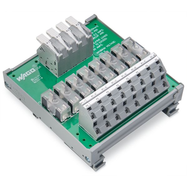 830-800/000-319 Potential distribution module; 2 potentials; with 2 input clamping points each image 3